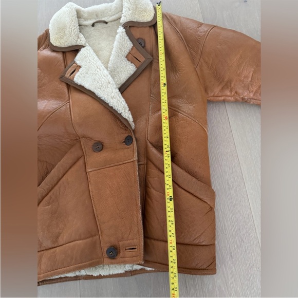 Vintage Leather Shearling Jacket - Picture 8 of 16